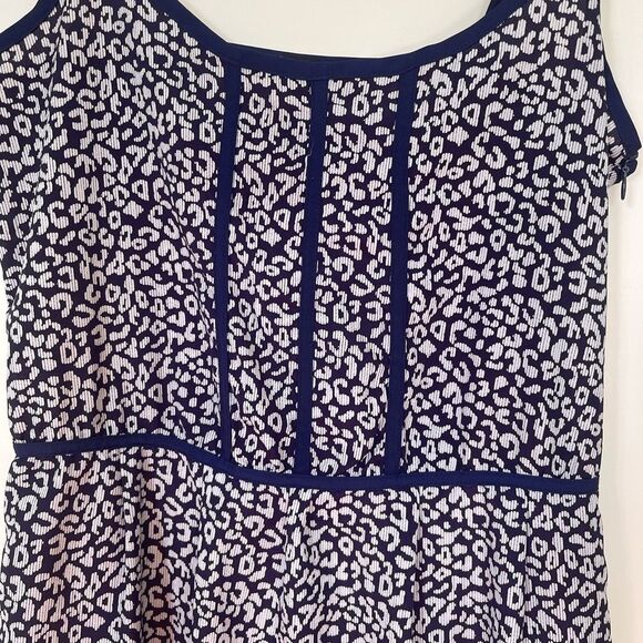 Aqua Purple White Adjustable Spaghetti Sundress Mini Dress Small - Picture 10 of 10